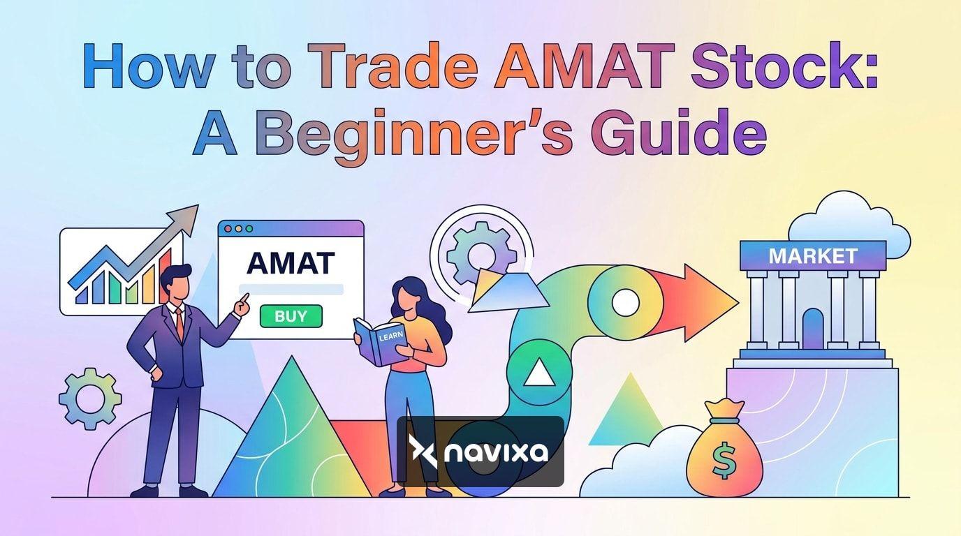 A beginner trader analyzing AMAT stock performance and market trends