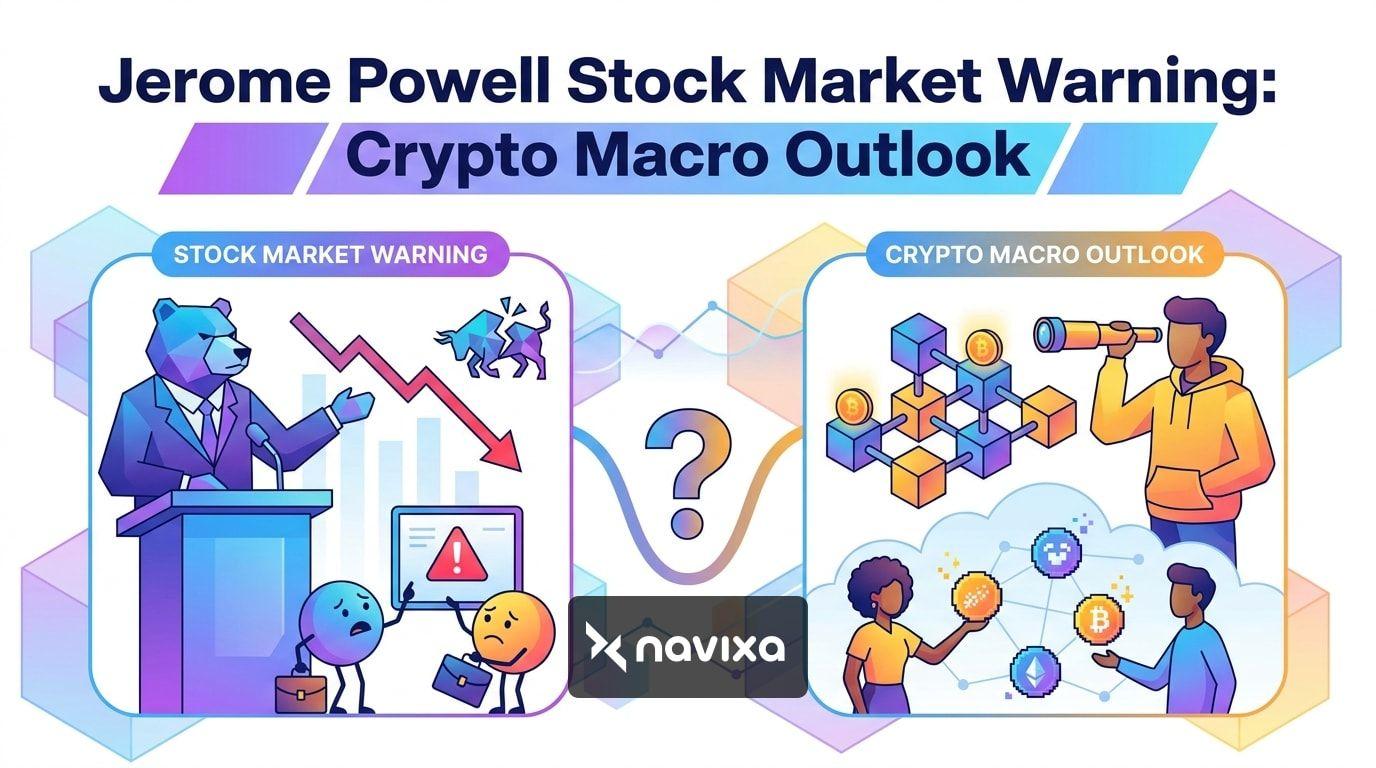 Jerome Powell stock market warning and crypto macro outlook analysis