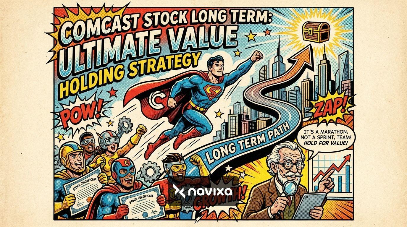 Comcast stock long term technical analysis and dividend yield chart.