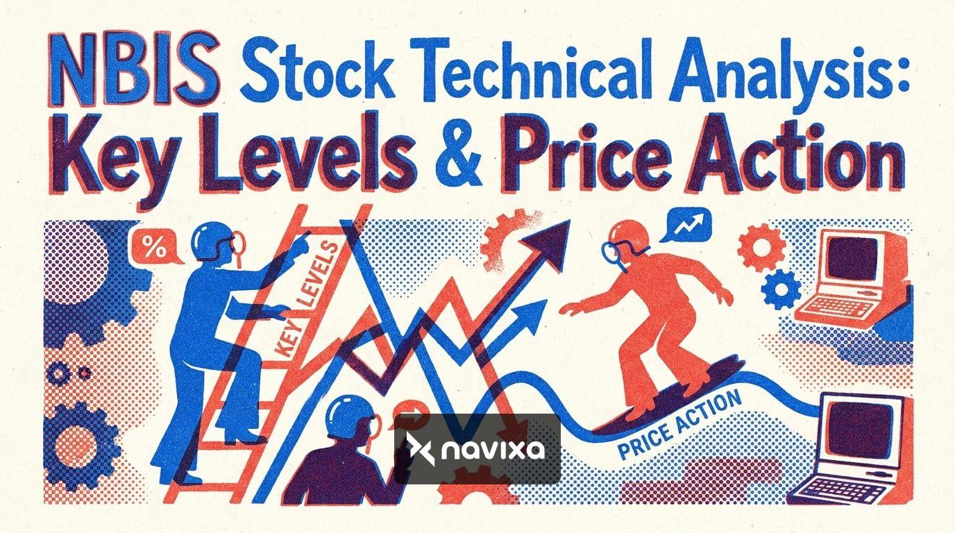 NBIS stock technical analysis chart showing key price action levels